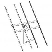 UNI-TP/12LL   Top Pole PV Mount 2 x 140"  103"