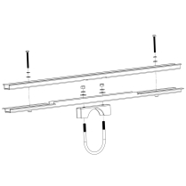 UNI-PGRM-MID47   47" Mid Clamp for UNI-PGRM Pole Mounts