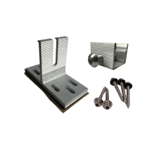 SS01-M100RB-00  Sunstack Integrity - Fixations SSM  + support de rail + vis pour platelage (finition brute) (20 fixations/supports + 100 vis / bo&icirc;te)