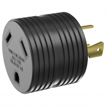 ECAD056    Energizer Compact Portable 3-Prong Twist-Lock RV Adapter &ndash; 30A Male/30A Female