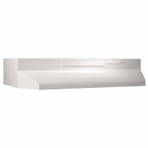 BU230WW-12V  White Under-Cabinet Range Hood 30" 12V lighting and 2-Speed Fan