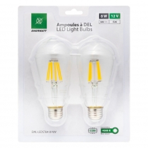 EWL-LEDST64-8-NW   Ampoule a filaments DEL 12V 8W format ST64, blanc neutre (paquet de 2)