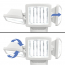 82123   Lampe solaire d&eacute;tecteur de mouvement &agrave; trois t&ecirc;tes 120 LED Sunforce