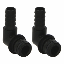 20381-009   Raccord Flojet Quad Port &agrave; 90&deg; 1/2" cannel&eacute; (paire)