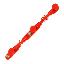 QC9123   Stud to Stud Overmolded Harness 2/0 Red 7"