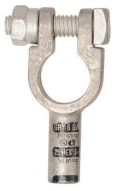 QC4006-005U   Quick Straight Clamp Connector 6 AWG Universal Crimp (Pack of 5)