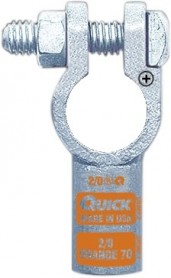 QC4020-2001P   Quick Straight Clamp Connector 2/0 AWG Positive Crimp (Single)