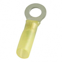 QC164406-100 &nbsp;Heat-Shrink Insulated Ring Terminal 12-10 AWG 5/16" (Pack of 100)