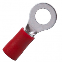 QC160105-100   PVC Insulated Ring Terminal 22-18 AWG 1/4" (Pack of 100)