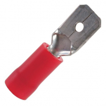 QC160153-100   PVC Insulated Male Disconnect 22-18 AWG .250" (Pack of 100)