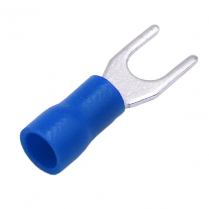 QC160225-100   PVC Insulated Spade (Fork) Terminal 16-14 AWG #8 (Pack of 100)