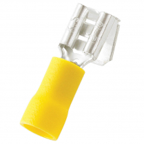 QC160463-100  PVC Insulated Piggyback Disconnect 12-10 AWG .250" (Pack of 100)