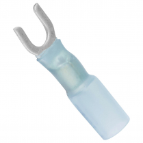 QC164226-025   Heat-Shrink Insulated Spade (Fork) Terminal 16-14 AWG #10 (Pack of 25)