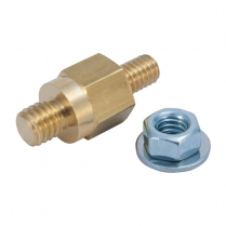 QC6007-010   Side Terminal Accessory Post Adapter Bolt 3/8" to 3/8" (Pack of 10)