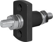 BS2201   Terminal Feed Through Connector - 5/16"-18 Studs (Black)