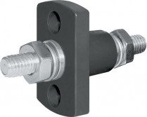 BS2203   Terminal Feed Through Connector - 3/8"-16 Studs (Black)