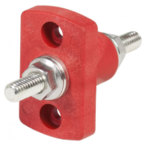 BS2202   Terminal Feed Through Connector - 5/16"-18 Studs (Red)