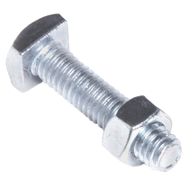 QC6000-100   Boulon et &eacute;crou &agrave; t&ecirc;te carr&eacute;e en acier zingu&eacute; 5/16"-18 X 1.25" (paquet de 100)