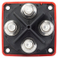 BS6011   m-Series Mini Dual Circuit Plus Battery Switch - Red