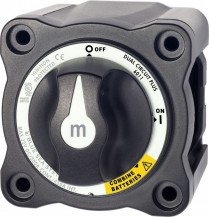 BS6011200   m-Series Mini Dual Circuit Plus Battery Switch - Black