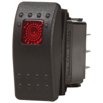 BS7932   Contura II Switch SPDT Black - (ON)-OFF-ON