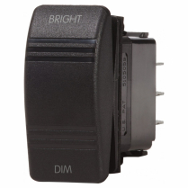 BS8291   Contura Dimmer Control Switch SPDT Black (ON)-OFF-(ON)