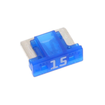 QC509186-025   Low Profile Fuse 15A Blue (Pack of 25)