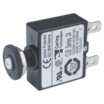 BS7050   Push Button Reset Only Quick Connect CLB Circuit Breaker - 3A