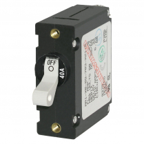 BS7226   A-Series Toggle Circuit Breaker - Single Pole 40A White
