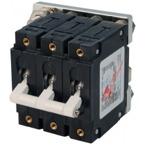 BS7288   C-Series Toggle Circuit Breaker - Triple Pole 60A White