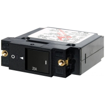 BS7430   A-Series Restricted Off Flat Rocker Circuit Breaker - Single Pole 25A