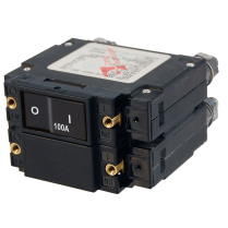 BS7564   C-Series Flat Rocker Circuit Breaker - Double Pole 100A AC