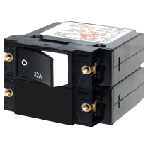 BS7575   A-Series Raised Rocker Circuit Breaker - Double Pole 32A