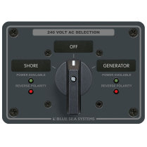 BS8363   AC Rotary Switch Panel 65 Ampere 2 positions + OFF, 3 Pole