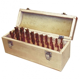 20 PC. TITANIUM COATED END MILL SET