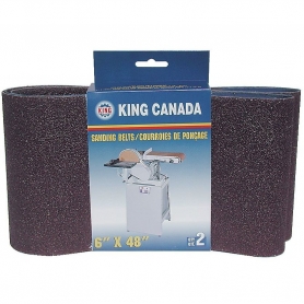 2 PC. 6" X 48" -80 GRIT WOOD SANDING BELTS KIT