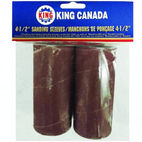 2 PC. 4-1/2" X 1-1/2" -80 GRIT WOOD SANDING SLEEVE KIT