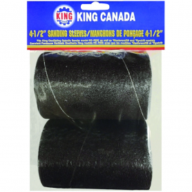 2 PC. 4-1/2" X 3" -120 GRIT WOOD SANDING SLEEVE KIT