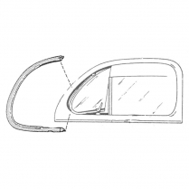 Vent Window Rubber Seals - Pre-MoldedClosed Car - 1940 Ford Car
