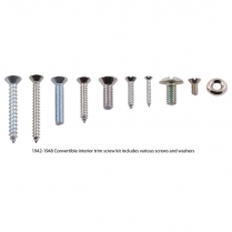 Interior Trim Screw Kit - Stainless | Convertible - 1942-48 Ford Car  