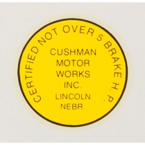 5 HP Decal - Water Transfer - 1959-65 Cushman Scooter 