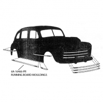 Running Board Molding - 1947-48 Ford Car