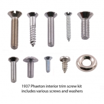 Interior Trim Screw Kit - Stainless - Phaeton - 1937 Ford Car  