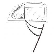 Back Edge of Vent Window Seals - Rubber Only - 1948-52 Ford Truck, 1941-48 Ford Car  