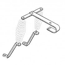 Buddy Seat Bracket Assembly - 50 Series Civilian Airborne - 1946-48 Cushman Scooter 