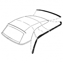 Weather Stripping Kit - Convertible Top - 1957-58 Ford Fairlane, 1958 Edsel