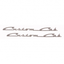 Door Emblem - Custom Cab - 1957-60 Ford Truck    