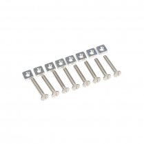 Running Board Step Plate Hardware Kit - Stainless - 1953-56 Ford Truck