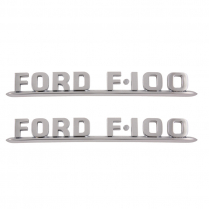 Hood Side Emblems - Ford F-100 - 1953-54 Ford Truck