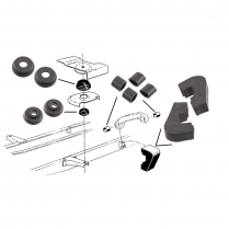 Cab to Frame Mounting Pad Set - 1953-56 Ford Truck